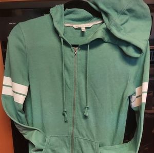 Victoria secret Green Angel zip up hoodie jacket collegiate xsmall